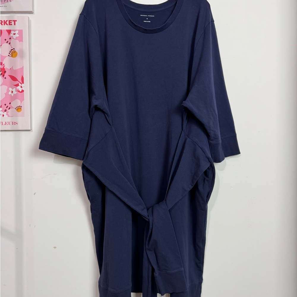 Universal Standard Misa Tie Sweatshirt Dress